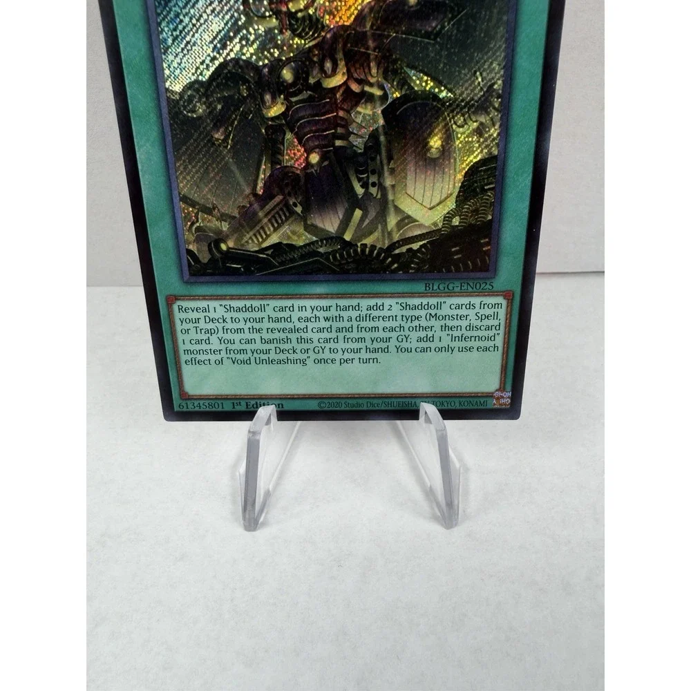 Yugioh Void Unleashing BLGG-EN025 Secret Rare 1st Edition Near Mint
